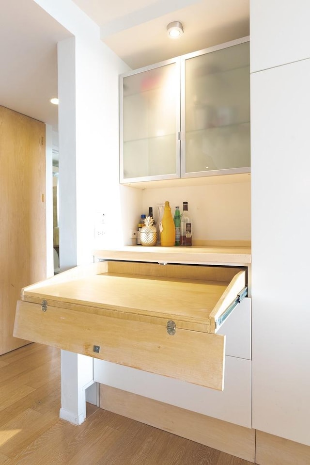 10 E Ontario St Unit 4805, Chicago, IL 60611 - bar with light wood-style flooring and recessed lighting