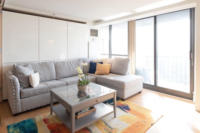 10 E Ontario St Unit 4805, Chicago, IL 60611 - living area with light wood-type flooring