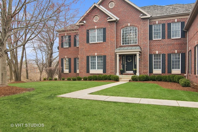 4824 Darlene Ct E, Long Grove, IL 60047 - colonial house featuring brick siding and a front lawn