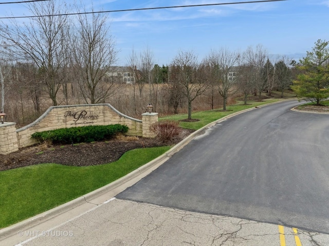 4824 Darlene Ct E, Long Grove, IL 60047 - view of asphalt street with curbs and street lighting