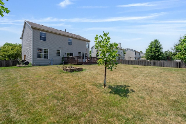 1453 Waterside Dr, Bolingbrook, IL 60490 - back of house with a deck