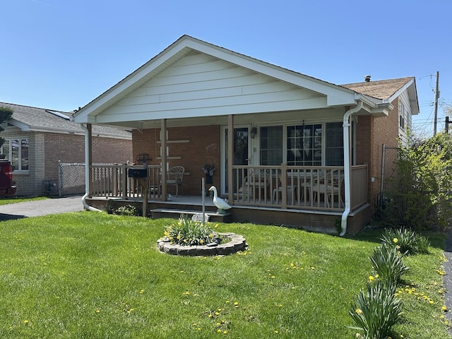 11024 Mason Ave, Chicago Ridge, IL 60415 - rear view of property with brick siding and a porch
