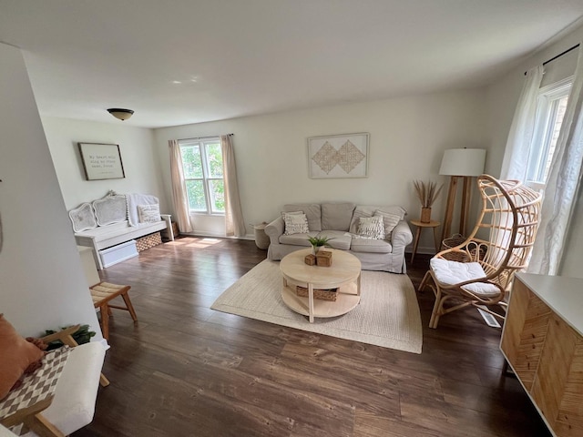 7003 94th Ave, Kenosha, WI 53142 - living room featuring wood finished floors