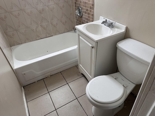 241 156th St, Calumet City, IL 60409 - bathroom featuring toilet, vanity, and tile patterned floors