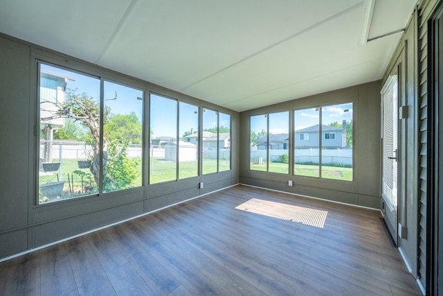 5831 Allemong Dr, Matteson, IL 60443 - unfurnished sunroom featuring lofted ceiling and healthy amount of natural light
