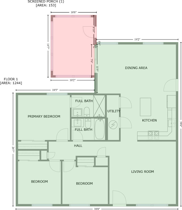 5831 Allemong Dr, Matteson, IL 60443 - room layout