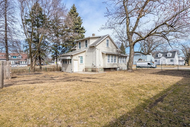 14446 Martin Luther King Jr Dr, Dolton, IL 60419 - back of property with a chimney