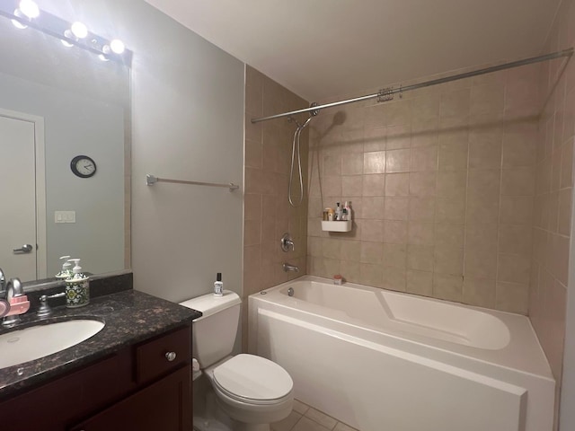 1001 W 15th St Unit 342, Chicago, IL 60608 - full bath featuring toilet, bathing tub / shower combination, vanity, and tile patterned flooring