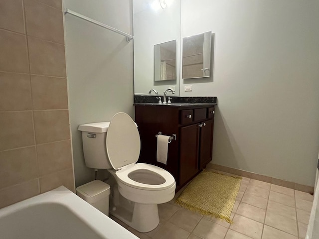 1001 W 15th St Unit 342, Chicago, IL 60608 - full bathroom featuring vanity, toilet, and tile patterned floors