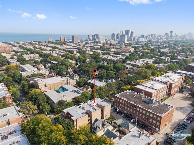 6748 N Greenview Ave Unit 2, Chicago, IL 60626 - aerial view of skyline and a nearby body of water