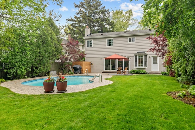 1101 Oak St, Winnetka, IL 60093 - back of house featuring a chimney and a patio area