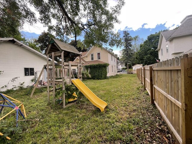 802 Locust St, Prophetstown, IL 61277 - view of jungle gym