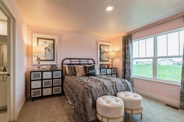 213 Rhinebeck Way, Algonquin, IL 60102 - carpeted bedroom with a textured ceiling and baseboards