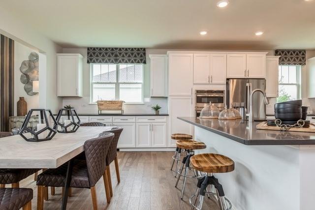 213 Rhinebeck Way, Algonquin, IL 60102 - kitchen with healthy amount of natural light, appliances with stainless steel finishes, white cabinets, and recessed lighting