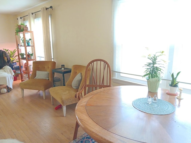 130 First St, Cary, IL 60013 - dining space with wood finished floors and plenty of natural light
