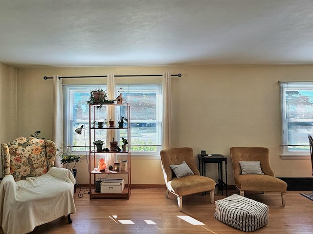 130 First St, Cary, IL 60013 - living area with wood finished floors and baseboards