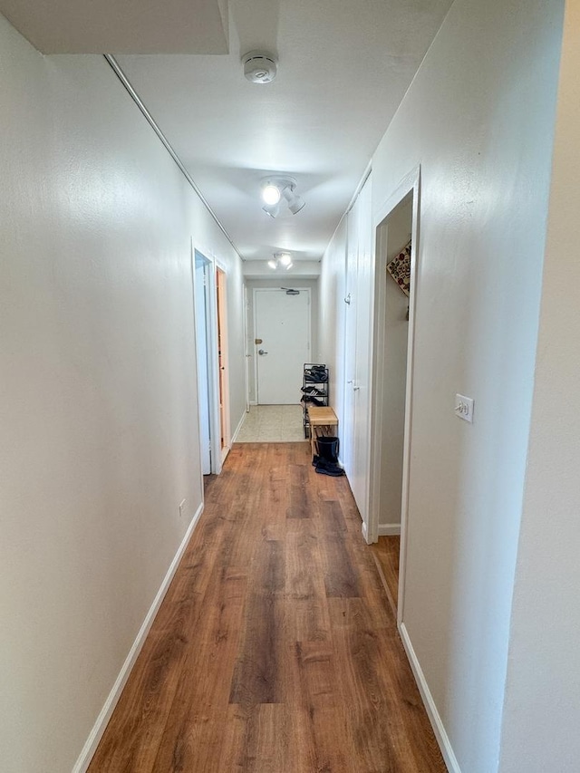 6301 N Sheridan Rd Unit 14E, Chicago, IL 60660 - hallway with wood finished floors and baseboards
