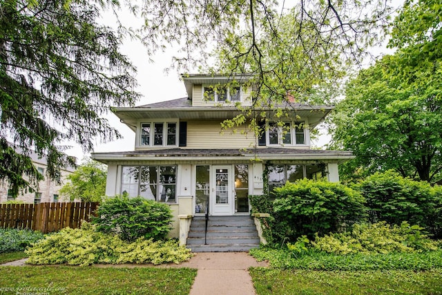 456 S Indiana Ave, Kankakee, IL 60901 - view of american foursquare style home