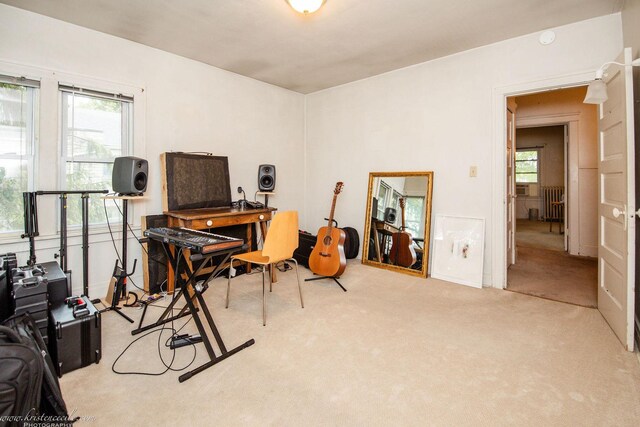 456 S Indiana Ave, Kankakee, IL 60901 - carpeted office featuring radiator heating unit