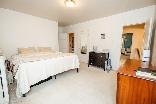 456 S Indiana Ave, Kankakee, IL 60901 - bedroom with light carpet and radiator