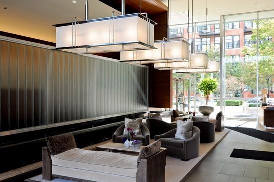 500 W Superior St Unit 805, Chicago, IL 60654 - building lobby featuring a wall of windows