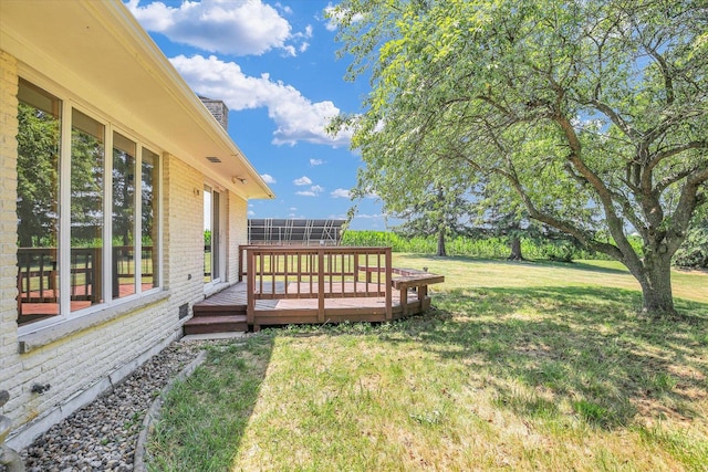 1651 Phillips Woods Ln, Urbana, IL 61802 - view of green lawn featuring a deck