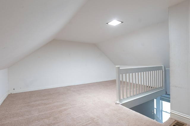 2908 Oakwood Ave, Mchenry, IL 60051 - bonus room featuring carpet floors, vaulted ceiling, and baseboards