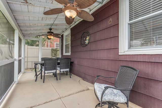 9532 Lexington Ave, Brookfield, IL 60513 - view of patio / terrace with ceiling fan and outdoor dining area