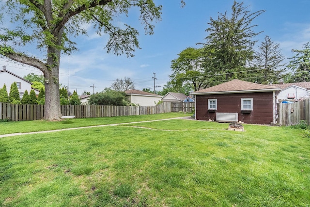 9532 Lexington Ave, Brookfield, IL 60513 - view of yard featuring a fire pit