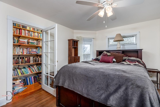 22386 N 3400 E Rd, Emington, IL 60934 - bedroom featuring wood finished floors and ceiling fan