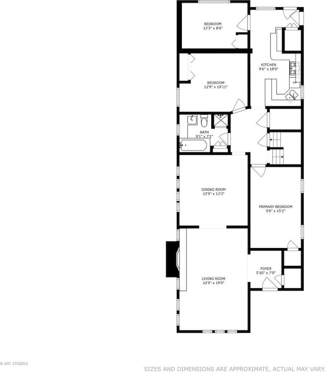 7832 S Paxton Ave, Chicago, IL 60649 - view of room layout