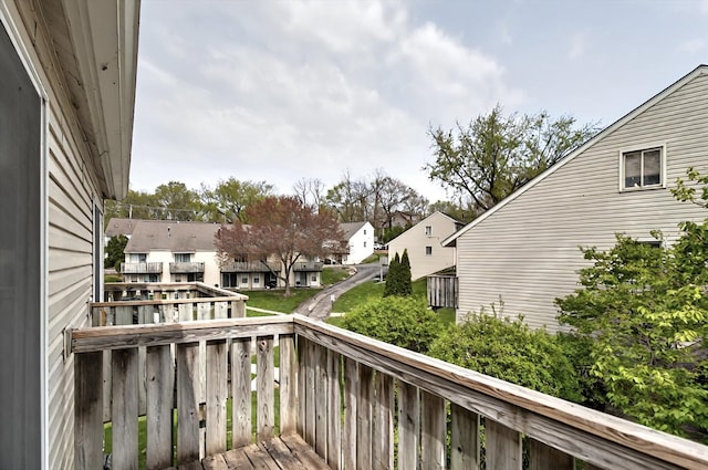 126 Cora Ave Unit D, Fox Lake, IL 60020 - wooden deck with a residential view