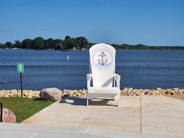 126 Cora Ave Unit D, Fox Lake, IL 60020 - dock with a water view