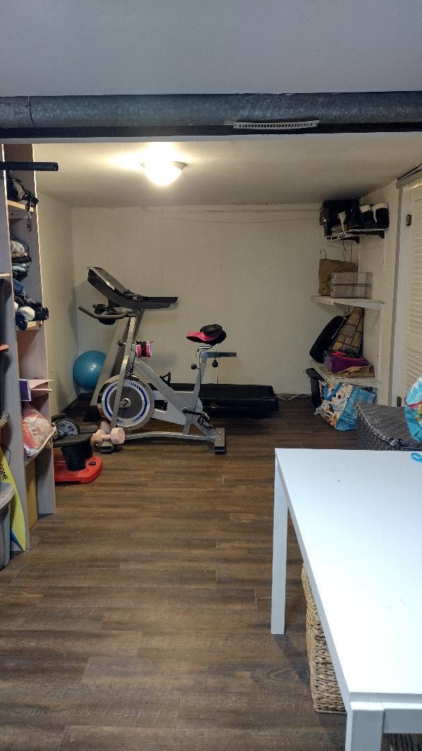 432 Rose St, Bensenville, IL 60106 - workout area featuring wood finished floors