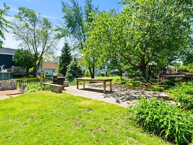 1520 Fordham Ct, Naperville, IL 60565 - view of green lawn featuring a vegetable garden