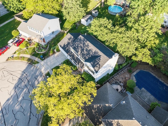 1520 Fordham Ct, Naperville, IL 60565 - aerial view of a pool