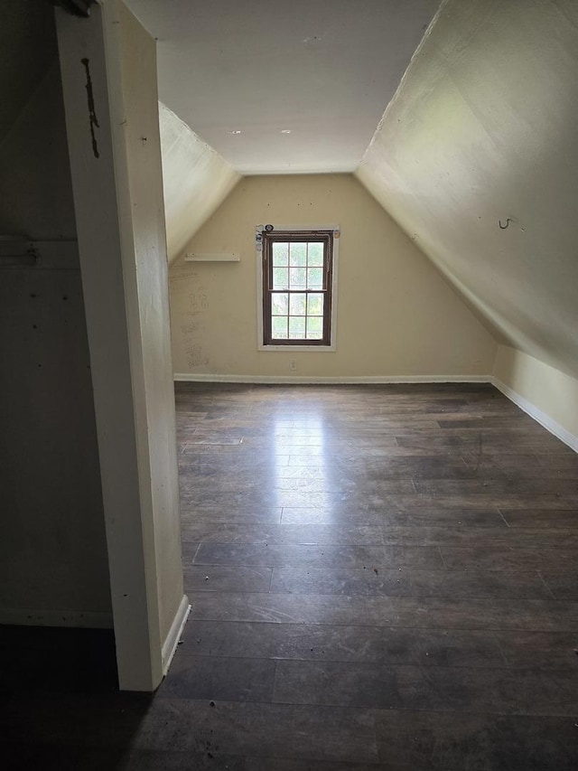 1350 N 2950 E Rd, Leroy, IL 61752 - additional living space with vaulted ceiling, wood finished floors, and baseboards