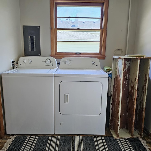 6 Johnson St, East Dundee, IL 60118 - laundry room featuring washing machine and dryer and plenty of natural light