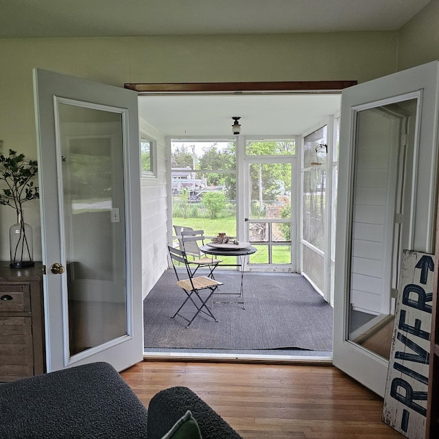 6 Johnson St, East Dundee, IL 60118 - sunroom featuring wood finished floors