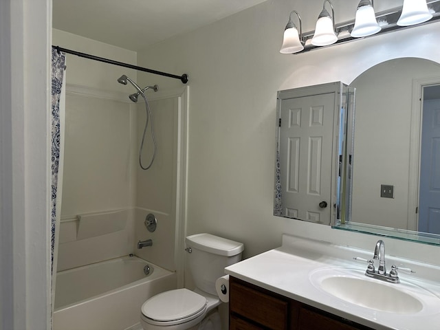 2S809 Grove Ln, Warrenville, IL 60555 - full bath with vanity, toilet, and shower / bath combo with shower curtain