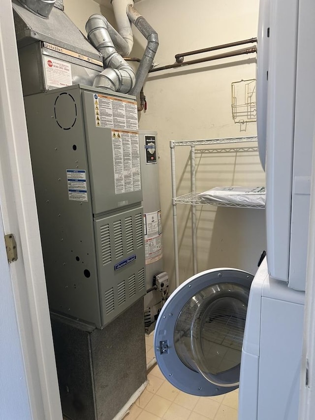 2S809 Grove Ln, Warrenville, IL 60555 - utility room featuring water heater and heating unit