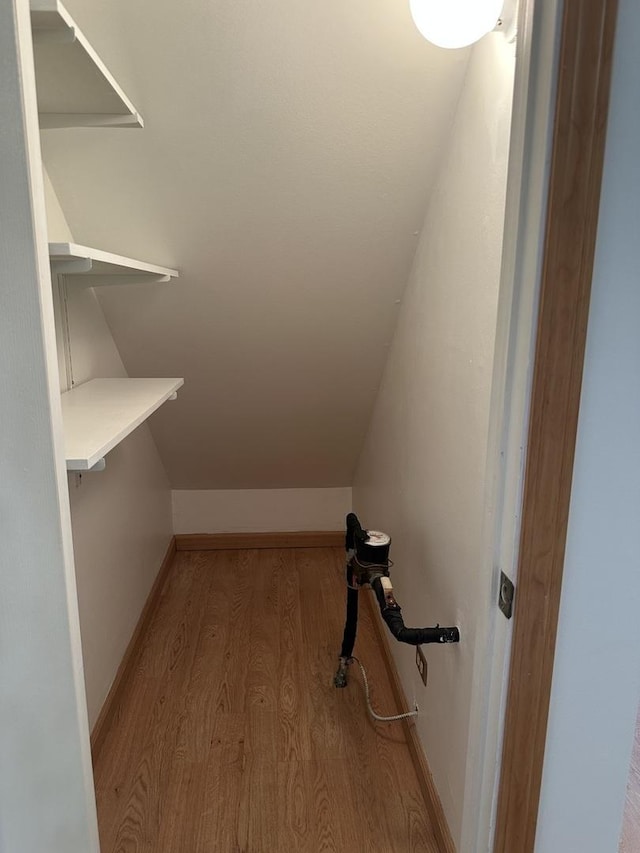 2S809 Grove Ln, Warrenville, IL 60555 - walk in closet with wood finished floors and vaulted ceiling