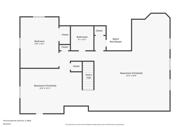 610 Greendale Rd, Glenview, IL 60025 - room layout