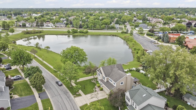 1086 Brighton Dr, Carol Stream, IL 60188 - aerial view of residential area with a nearby body of water