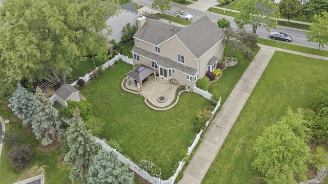 1086 Brighton Dr, Carol Stream, IL 60188 - aerial view of property and surrounding area