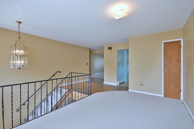 2808 Struckman Ave, River Grove, IL 60171 - hall with an upstairs landing and a chandelier
