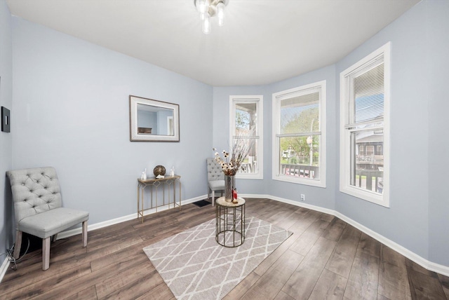 5635 S May St, Chicago, IL 60621 - living area featuring wood finished floors and baseboards