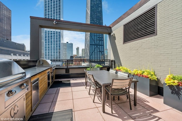 247 E Chestnut St Unit 1102, Chicago, IL 60611 - view of patio featuring a view of city and outdoor dining area