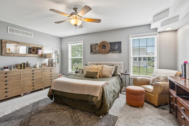 713 Sedgegrass Dr, Champaign, IL 61822 - carpeted bedroom with a ceiling fan