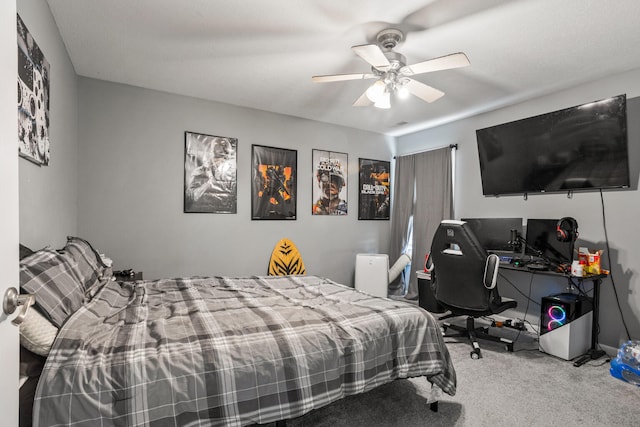 713 Sedgegrass Dr, Champaign, IL 61822 - carpeted bedroom with a ceiling fan